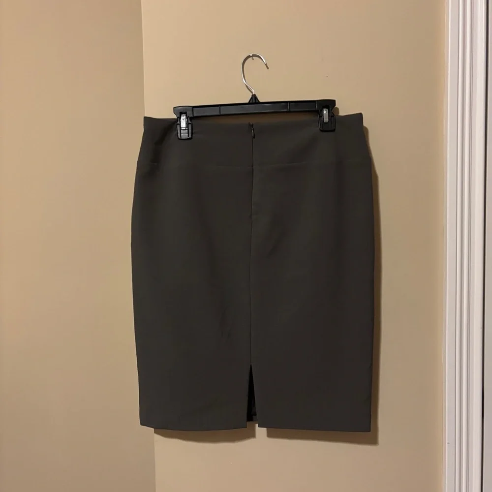 Alfani Women's Dark Gray Pencil Skirt - Picture 3 of 5